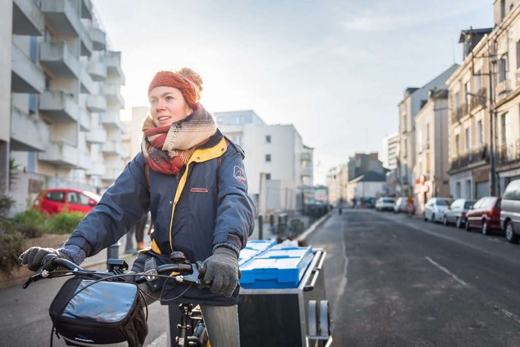 Coline a lancé la tricyclerie pour le recyclage des déchets alimentaires à Nantes