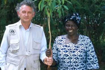 Wangari Maathai et Jacques Rocher