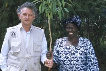 Jacques Rocher et Wangari Maathai