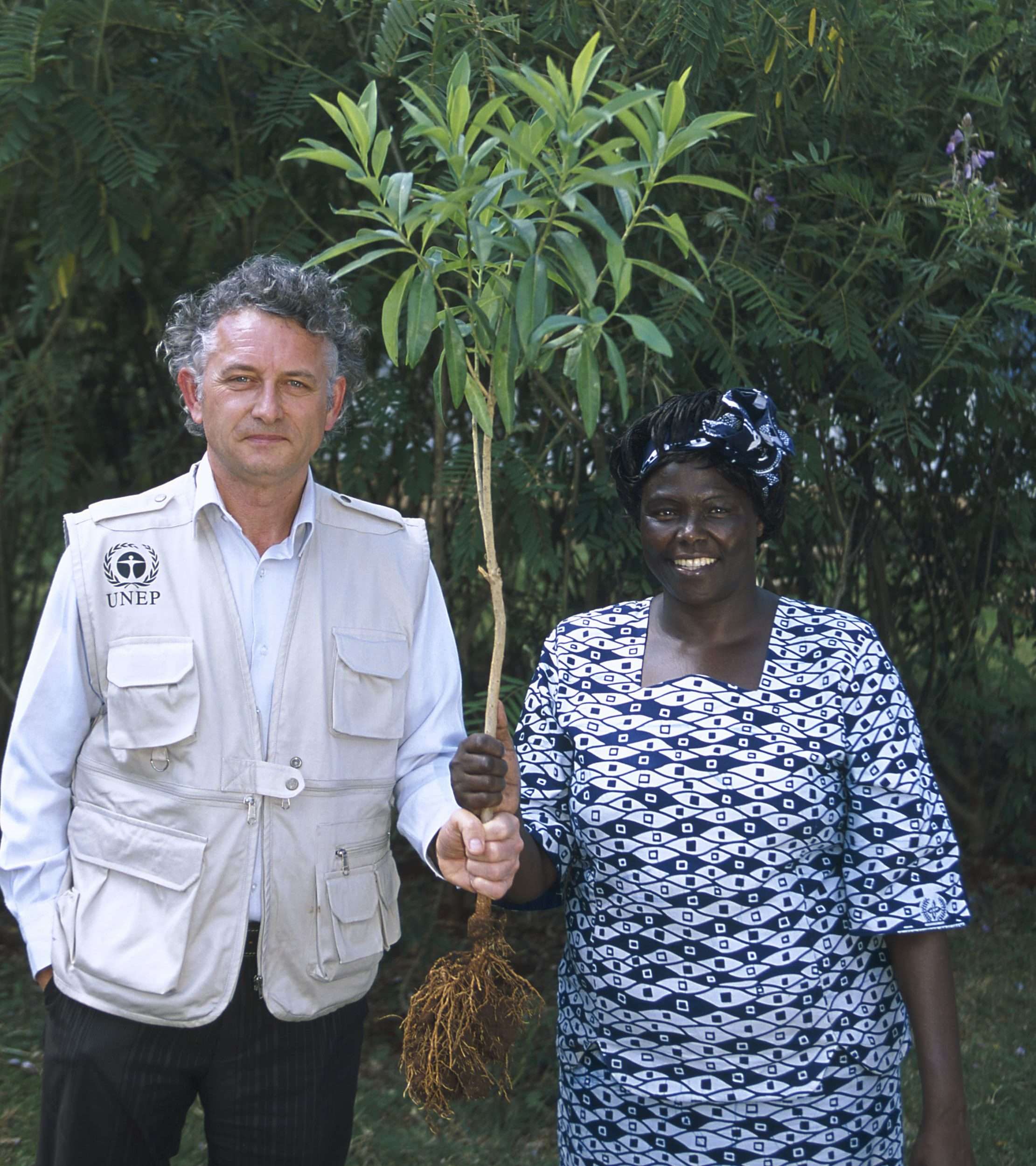 Jacques Rocher et Wangari Maathai