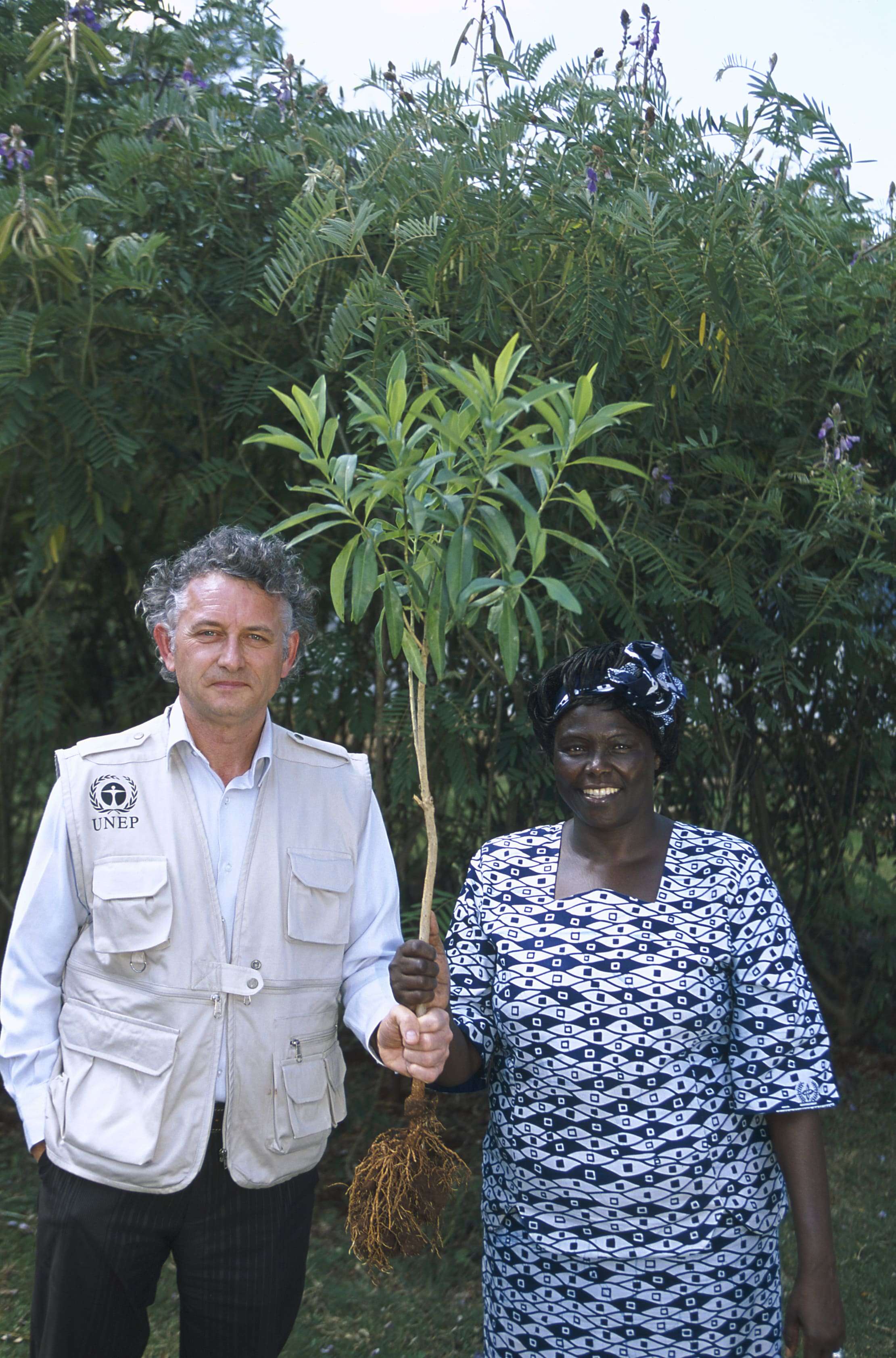 Jacques Rocher and Wangari Maathai