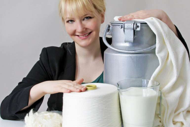Anke Domaske / QMilk / Allemagne / Recyclage du lait non consommé/fibre textile/gestion des déchets/ économie circulaire