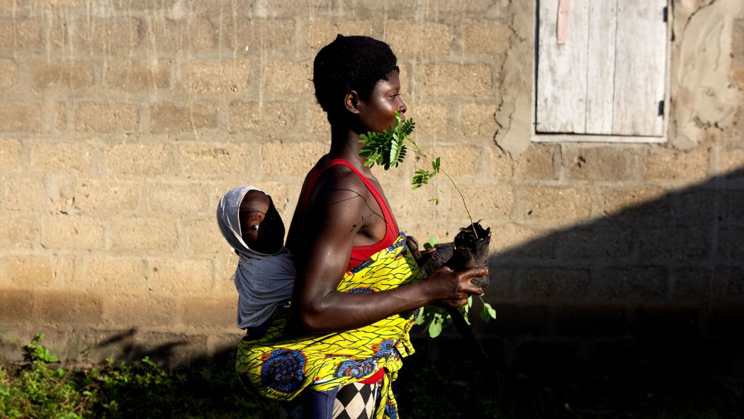 Lauréates du programme Terre de Femmes menant des actions de reforestation soutenues par la Fondation Yves Rocher