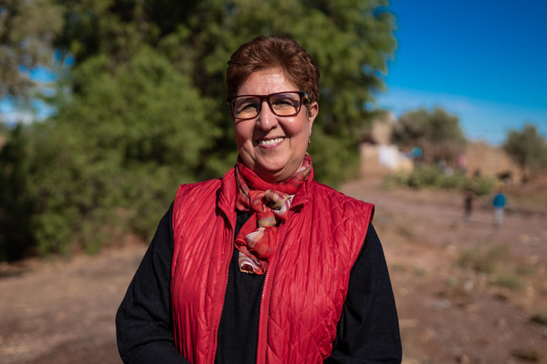 Hassania Kanoubi / Association Rosa / Autonomisation des femmes / élevage de chèvres et production biologique