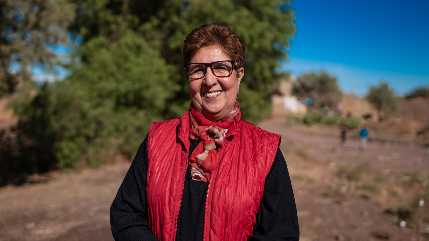 Hassania Kanoubi / Association Rosa / Autonomisation des femmes / élevage de chèvres et production biologique