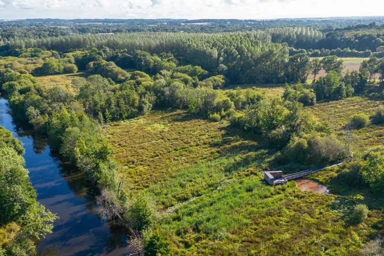 Observatoire de la biodiversité de La Gacilly, zone humide préservée et visitable